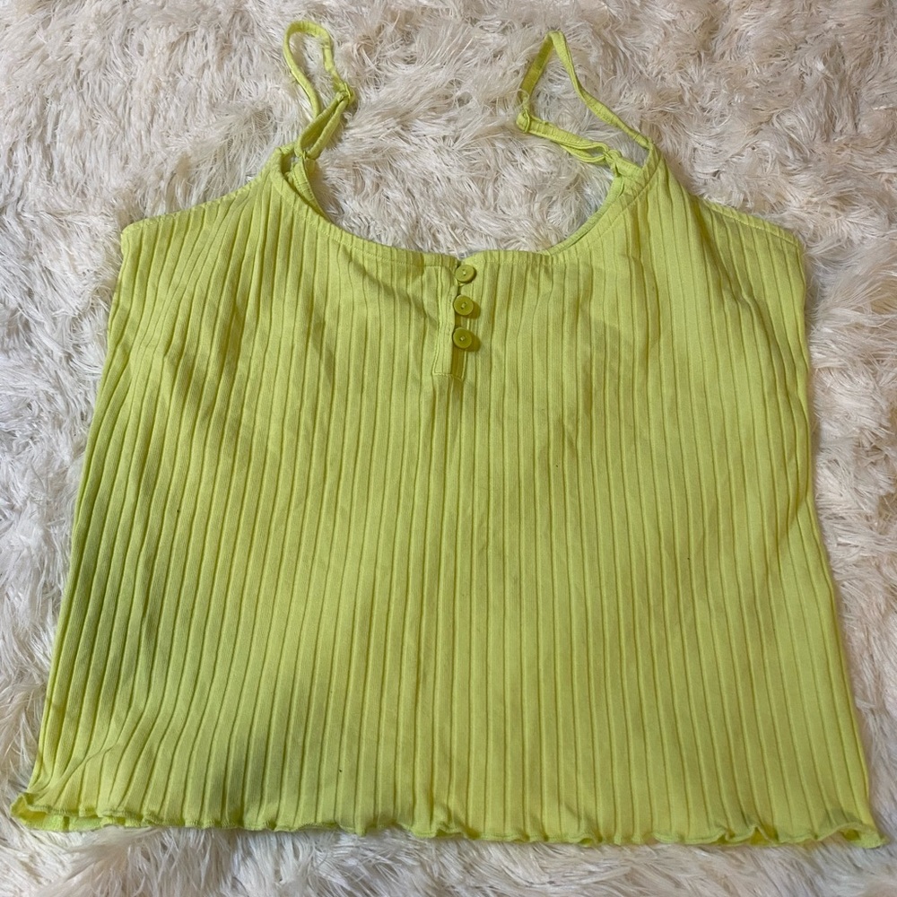 American Eagle Outfitters Ribbed Cropped Tank